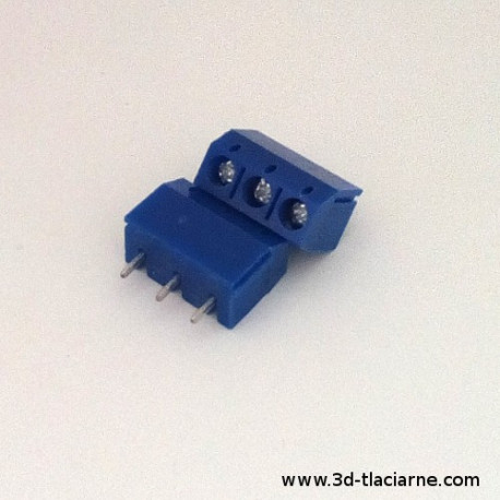Konektor - Terminal Block, 5mm, modrá