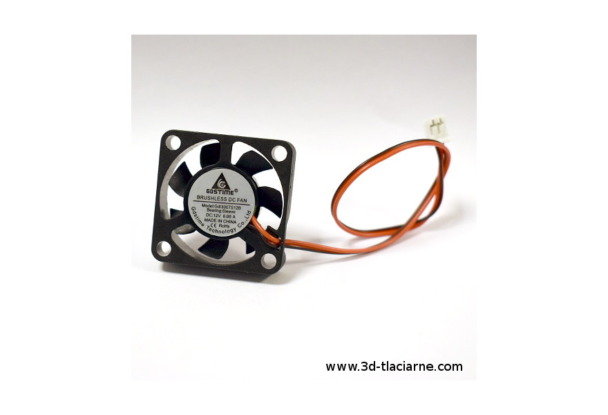 Safe Transparently Norm Chladiaci ventilátor 12V axiálny 30x30x10mm - 3D-TLACIARNE : LUNETA, s.r.o.