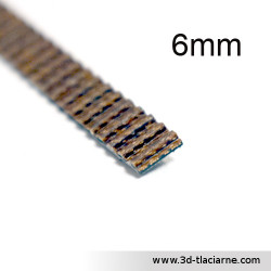 Ozubený remeň LL GT2 6mm POWGE (cena za 10 cm)