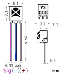 ir snimac senzor pinout vyvody